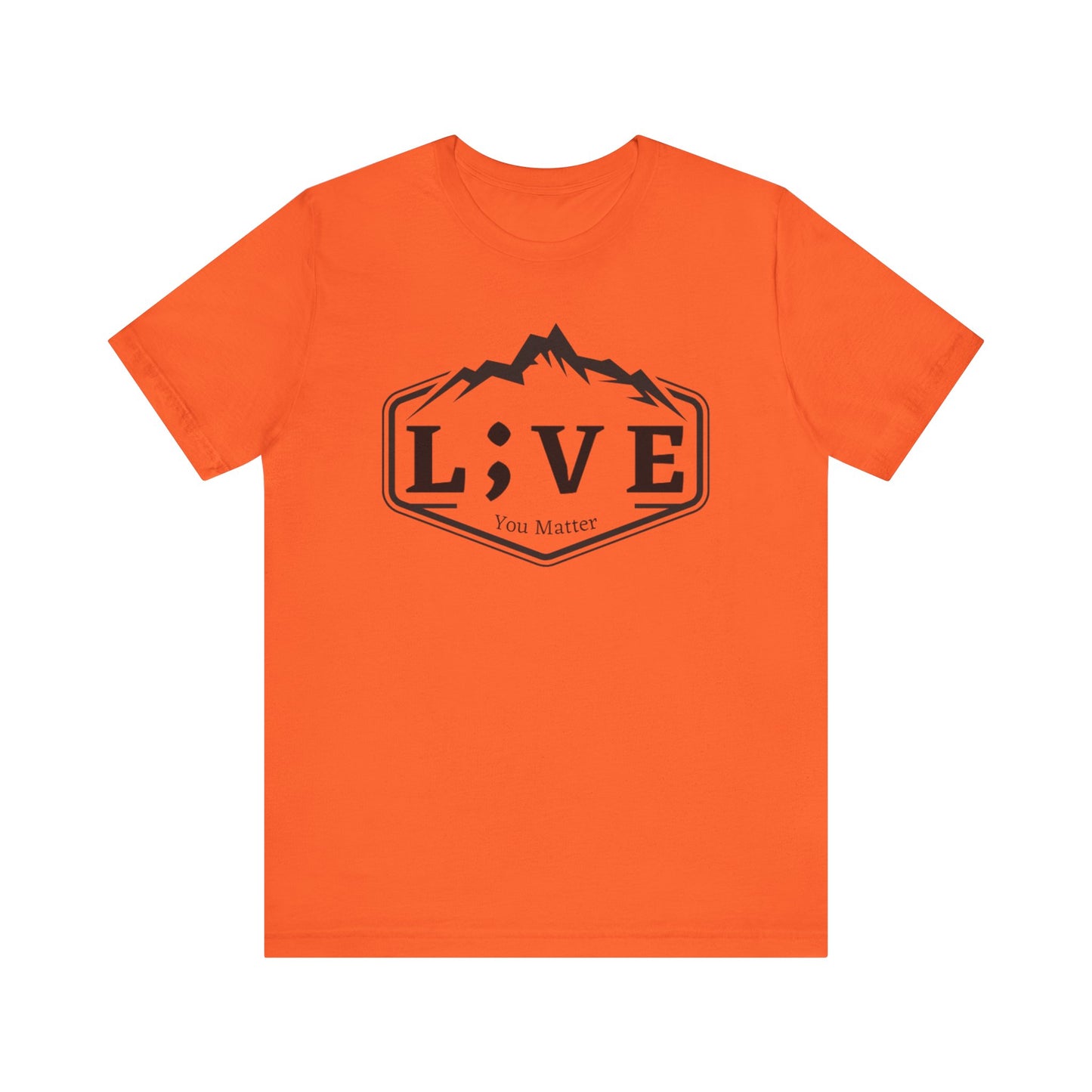 L;VE Branded T-shirt with Mountains