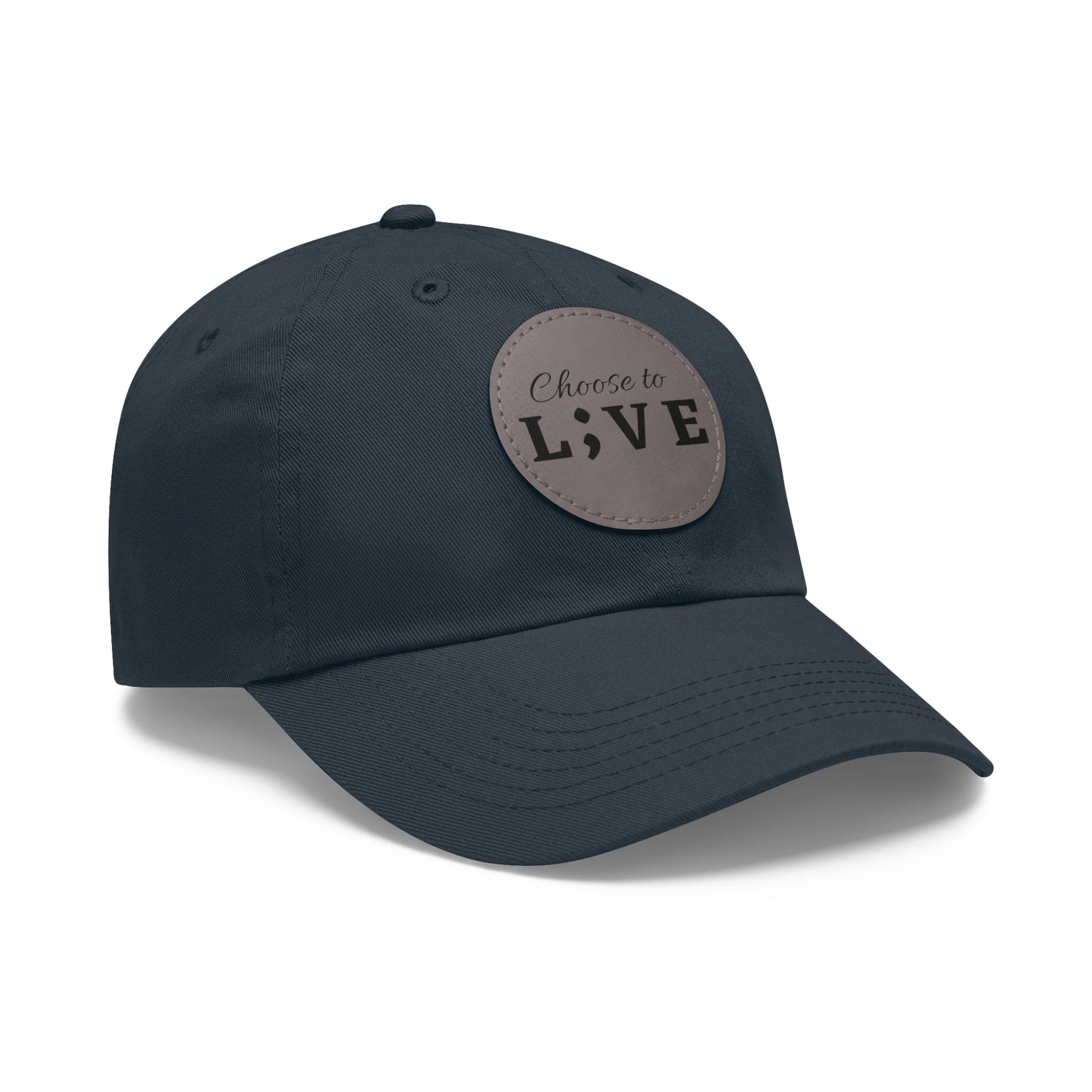 Choose to L;VE Classic Hat - Unisex Leather Patch Cap for Everyday Wear