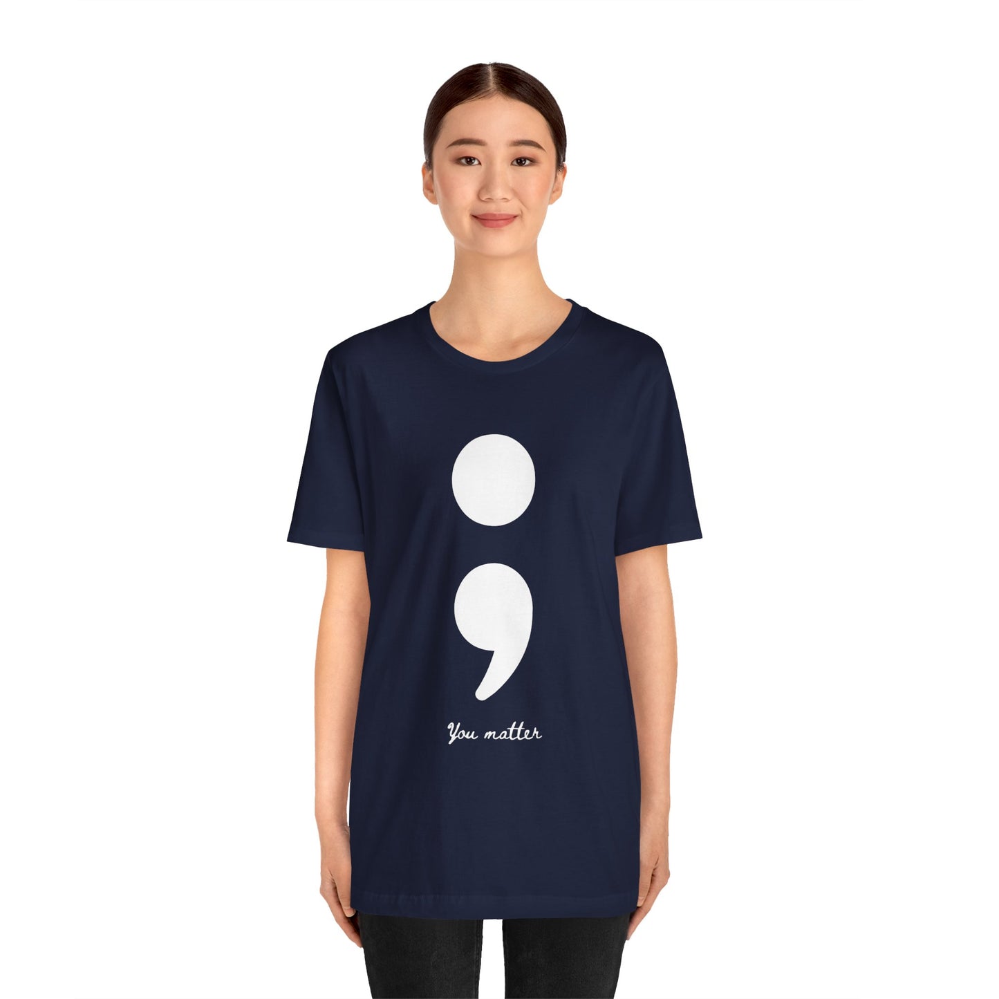 Semicolon Tee for Suicide Prevention