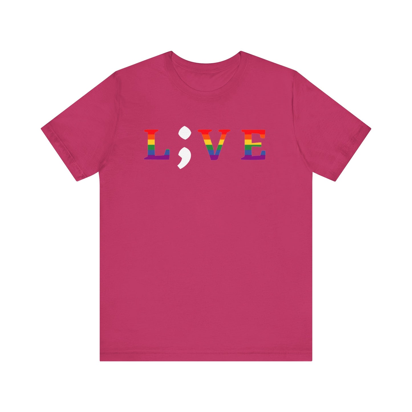Unisex Jersey Short Sleeve Shirt | LGBTQ+ Apparel | L;VE for Suicide Prevention Awareness