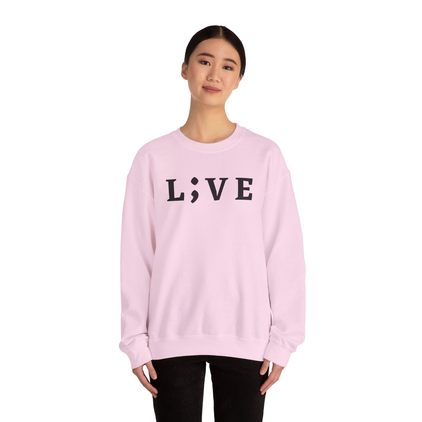 L;VE Suicide Prevention Crewneck Sweatshirt