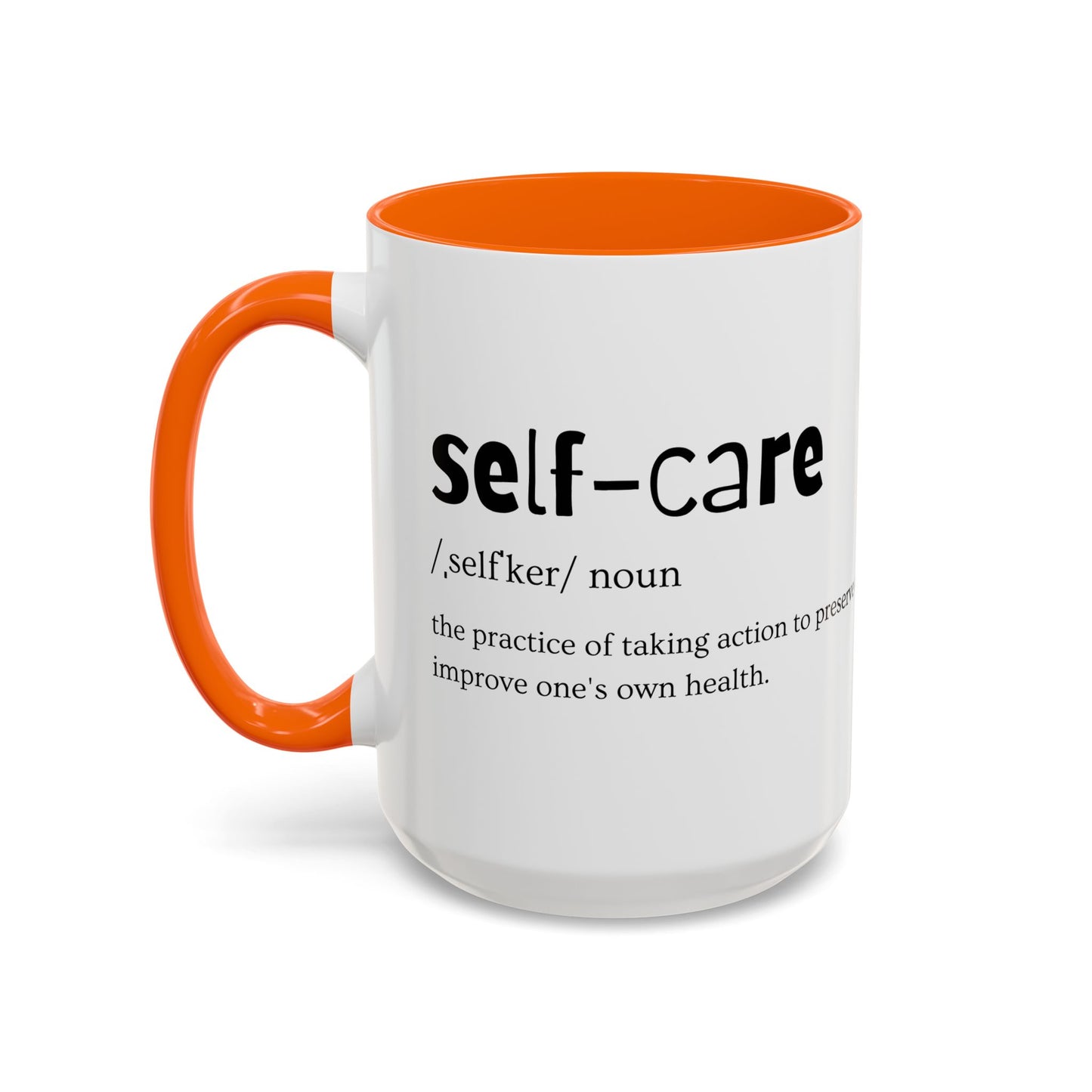 Self-Care Coffee Mug by Choose to L;VE. Colorful Inspirational Coffee Mug