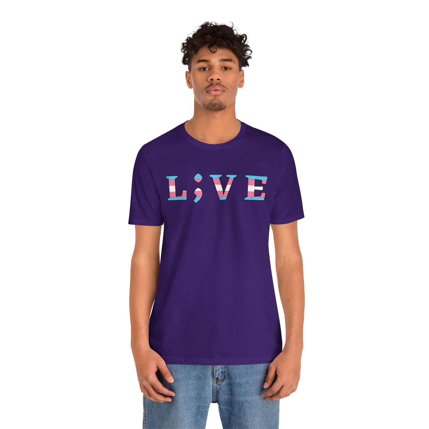 Tee - L;VE Trans Colors for Suicide Prevention