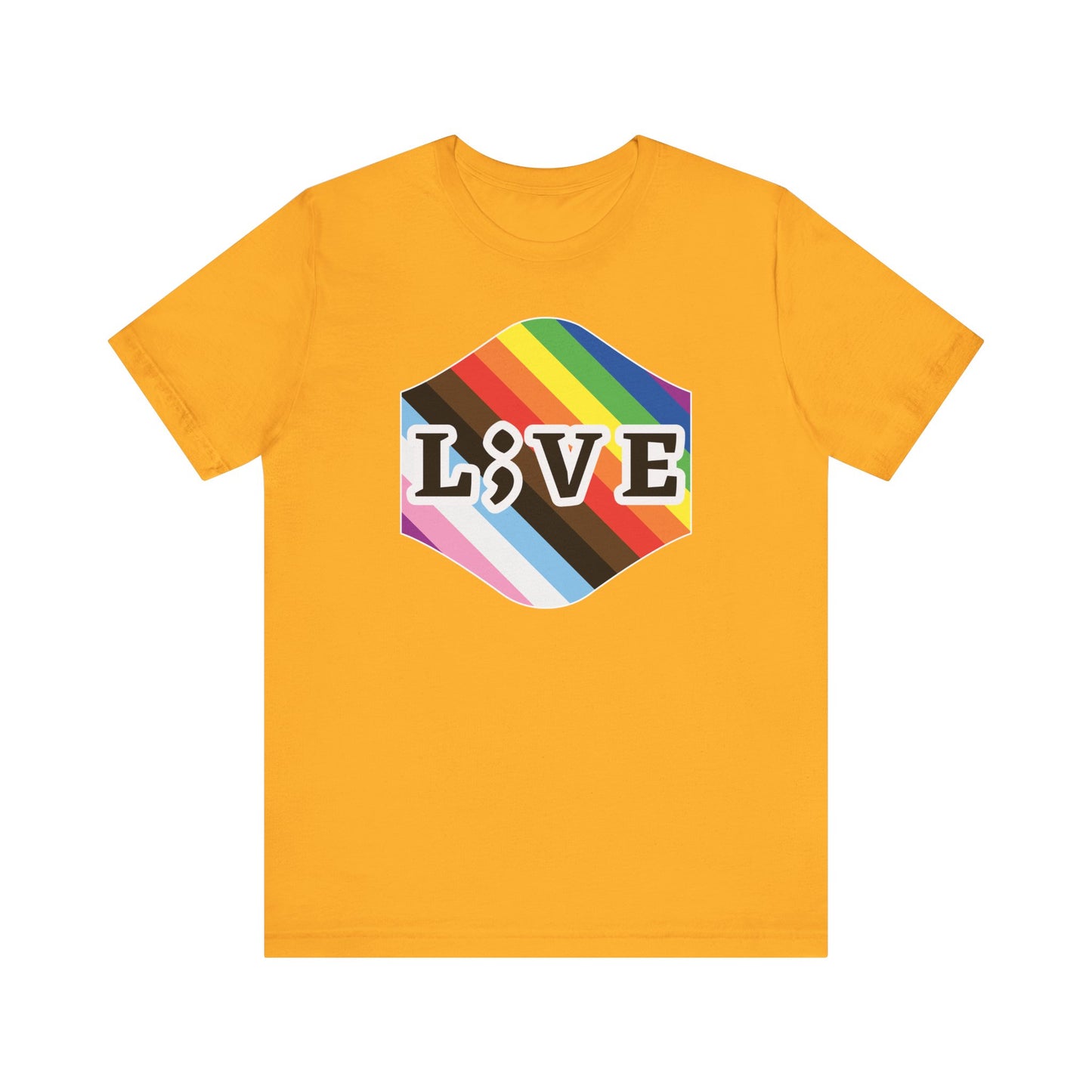 Unisex Tee: L;VE Pride Suicide Prevention Awareness T-Shirt