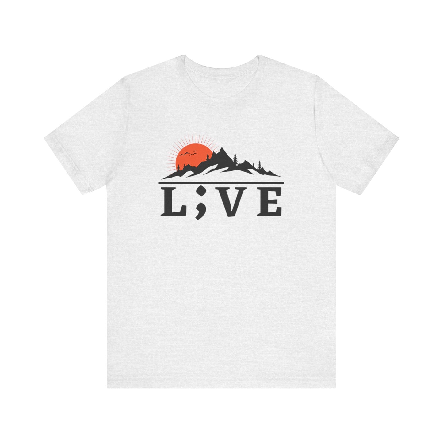 Sunrise Mountains L;VE Unisex Tee - Suicide Prevention Awareness