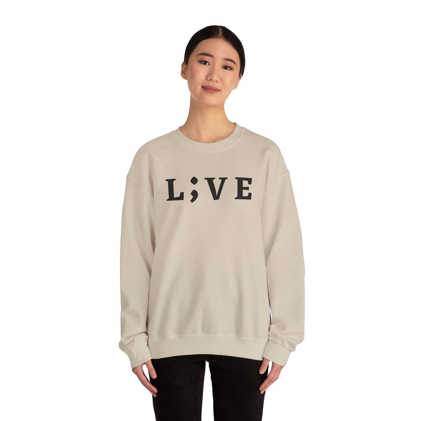 L;VE Suicide Prevention Crewneck Sweatshirt