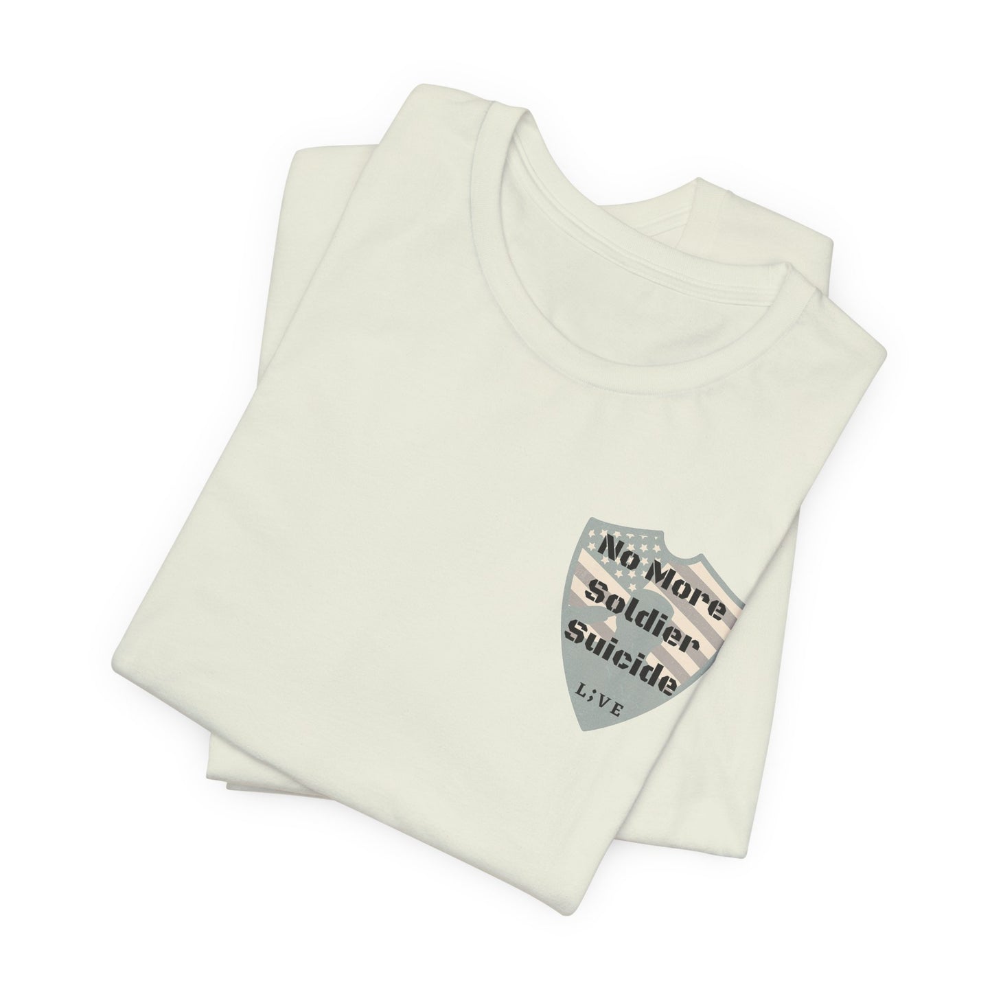 Unisex Jersey Short Sleeve Tee - No More Soldier Suicide L;VE T-Shirts