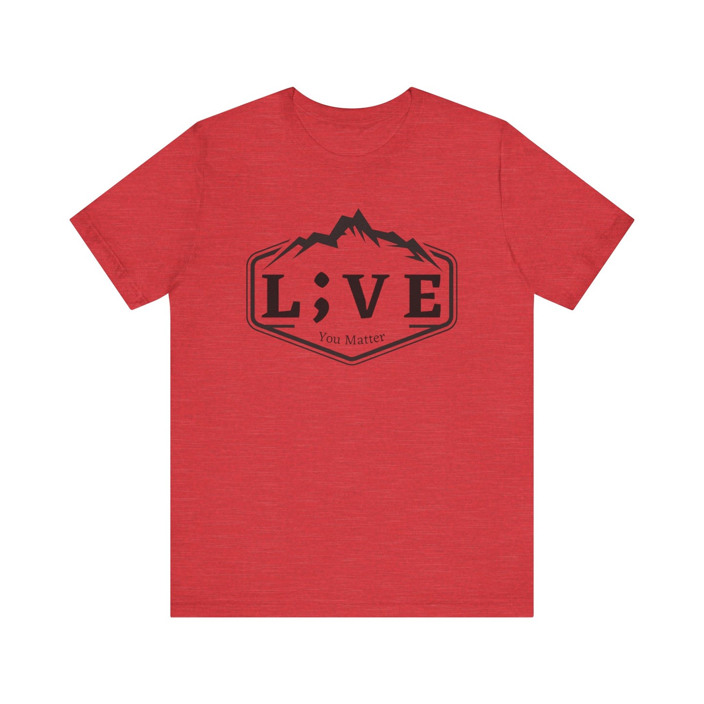 L;VE Branded T-shirt with Mountains