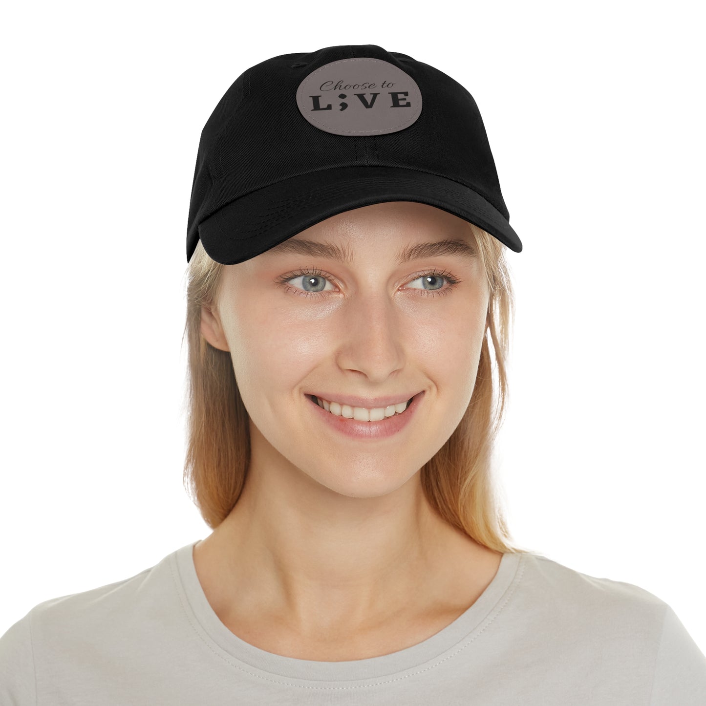 Choose to L;VE Classic Hat - Unisex Leather Patch Cap for Everyday Wear