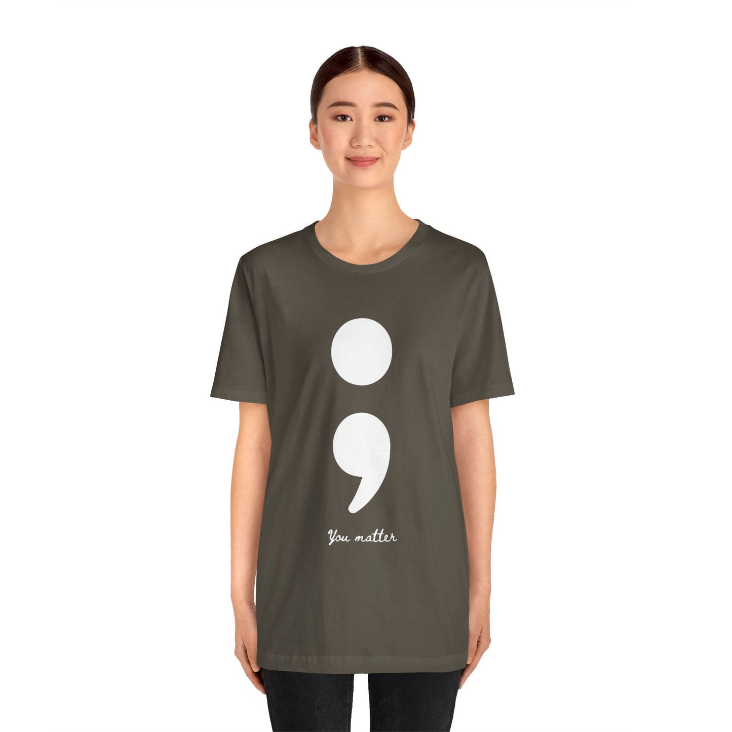Semicolon Tee for Suicide Prevention
