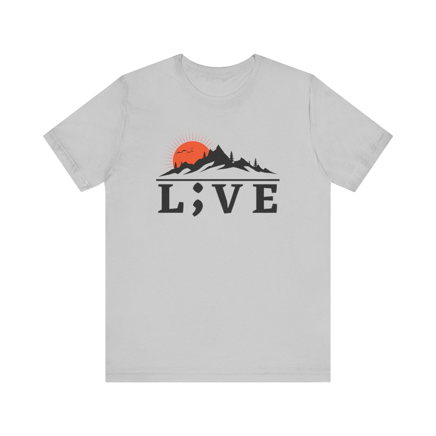 Sunrise Mountains L;VE Unisex Tee - Suicide Prevention Awareness
