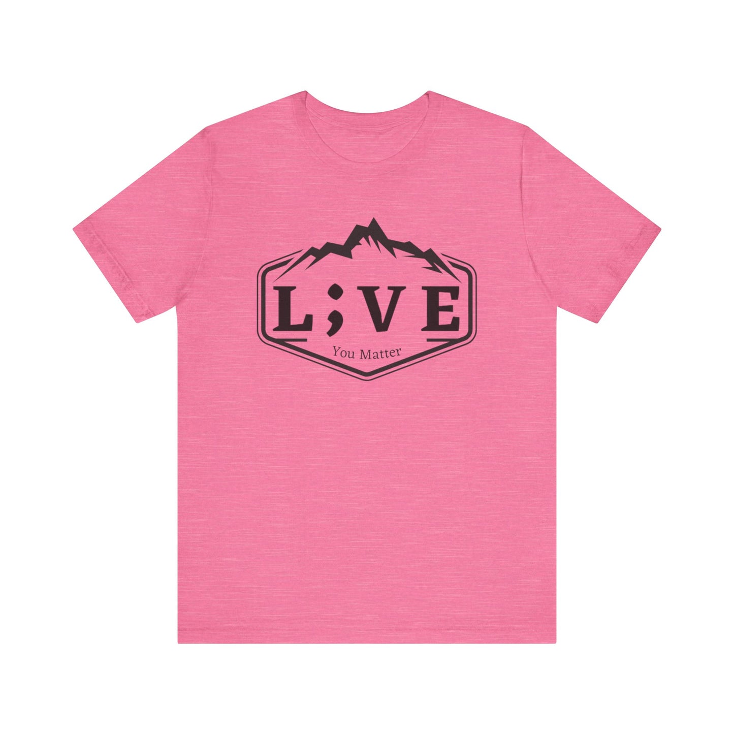 L;VE Branded T-shirt with Mountains