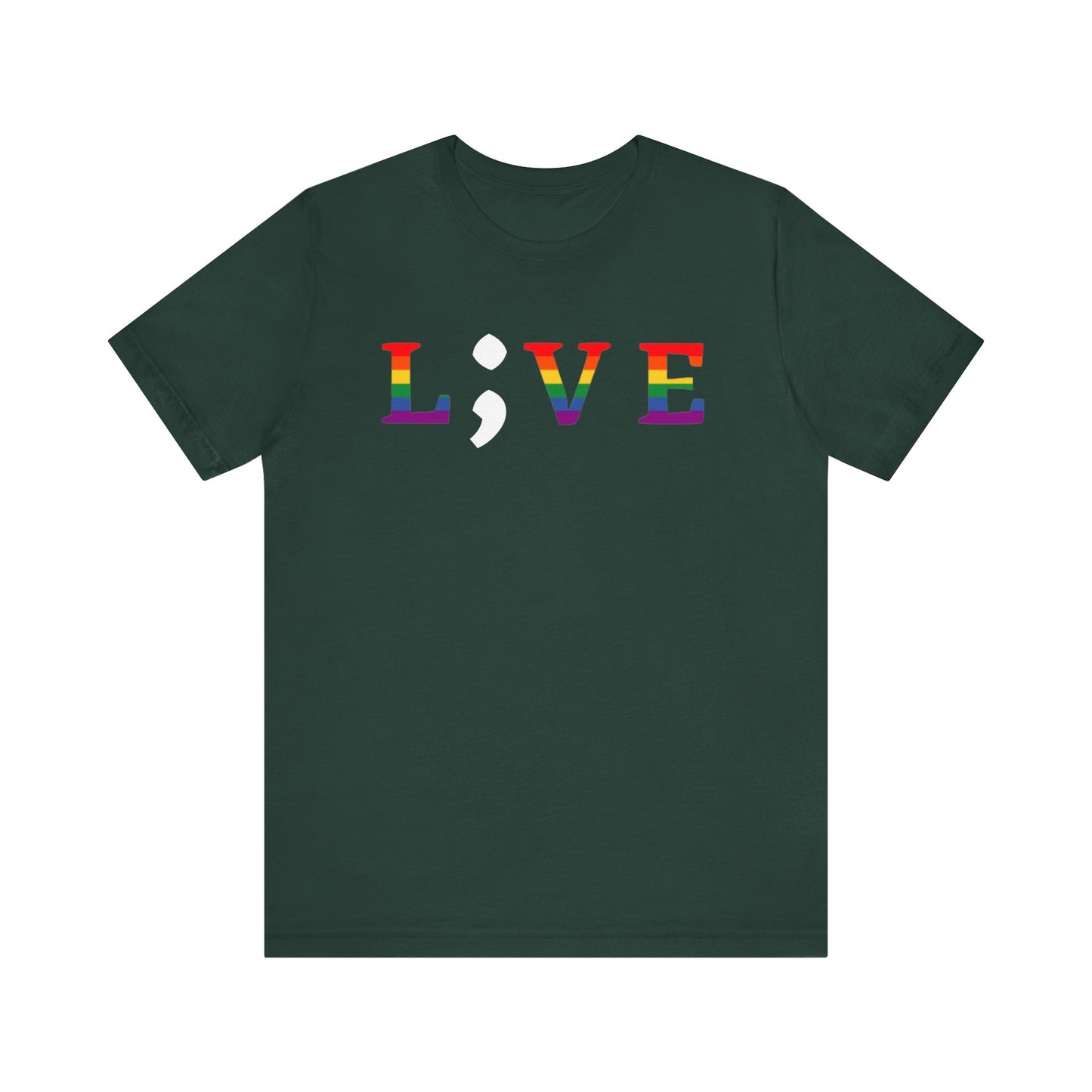 Unisex Jersey Short Sleeve Shirt | LGBTQ+ Apparel | L;VE for Suicide Prevention Awareness