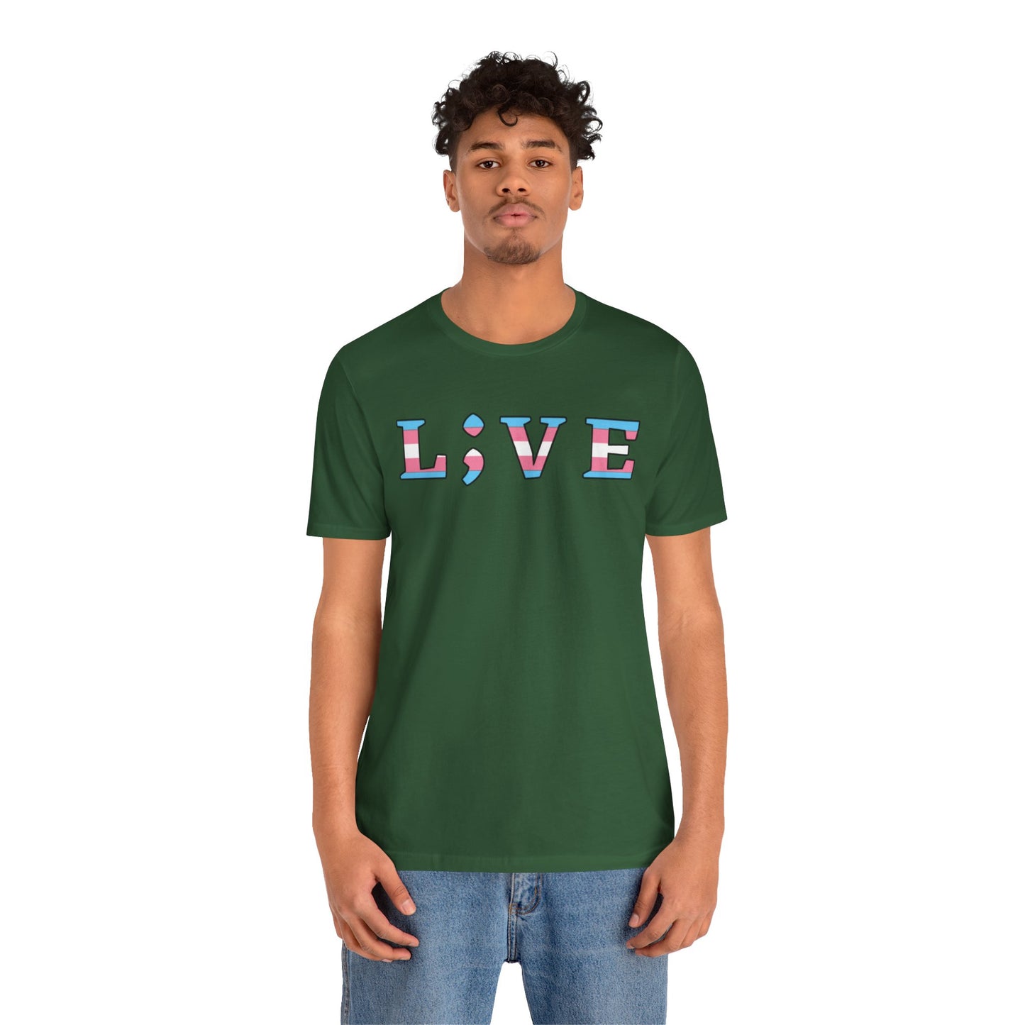 Tee - L;VE Trans Colors for Suicide Prevention