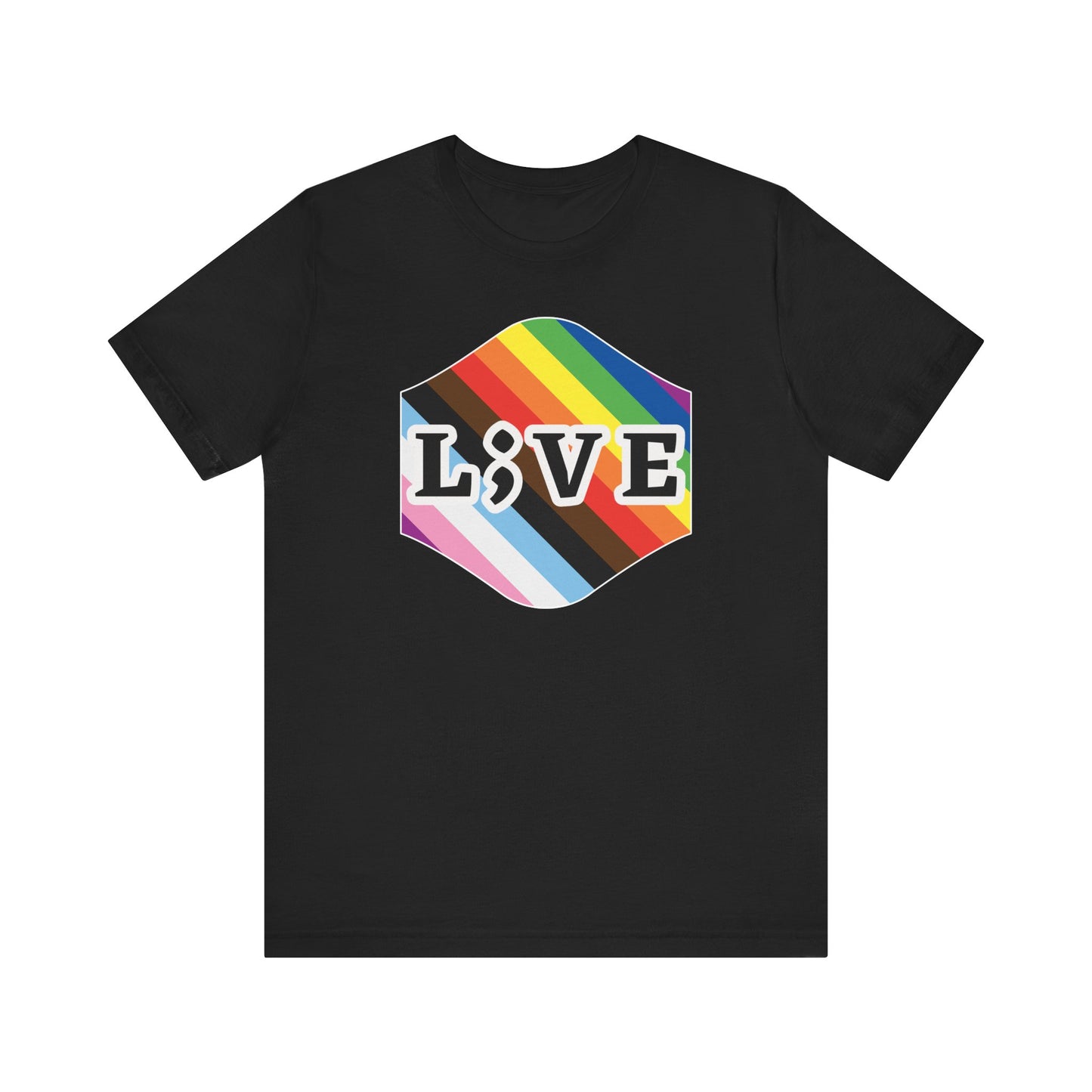 Unisex Tee: L;VE Pride Suicide Prevention Awareness T-Shirt