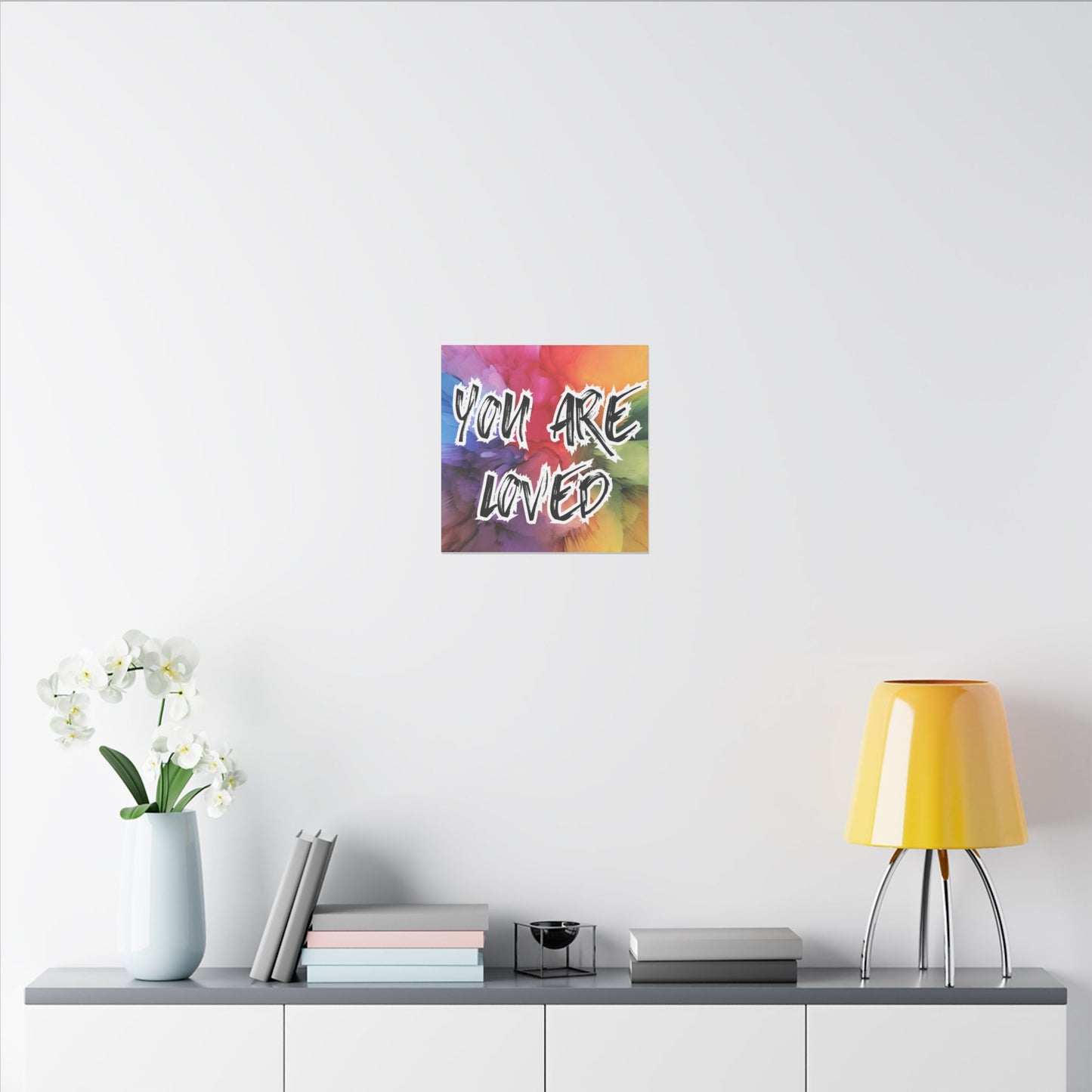 Canvas Print, You Are Loved Mental Health Awareness, Wall Art Decor, Inspirational Quote Gift, Supportive Home Decor,
