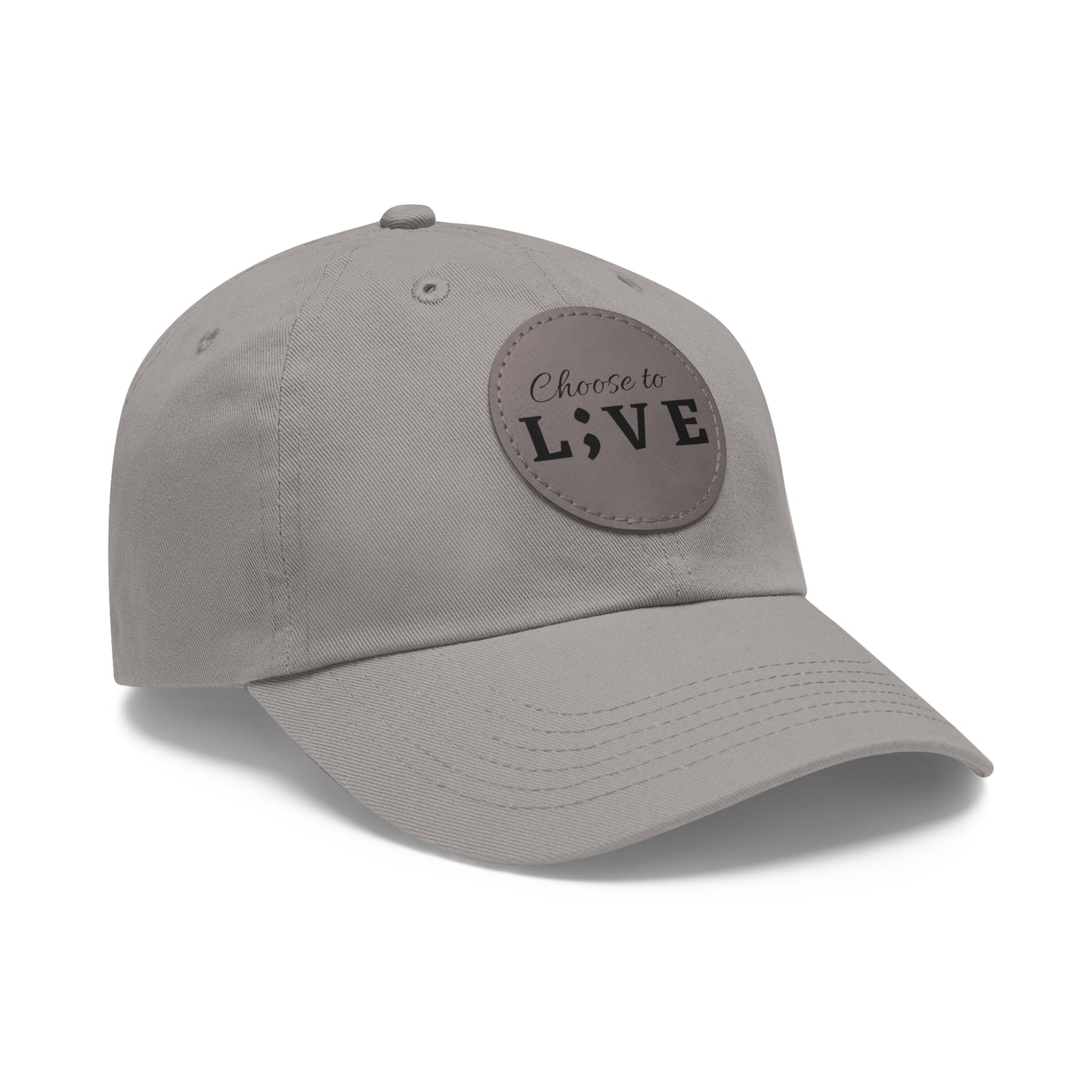 Choose to L;VE Classic Hat - Unisex Leather Patch Cap for Everyday Wear
