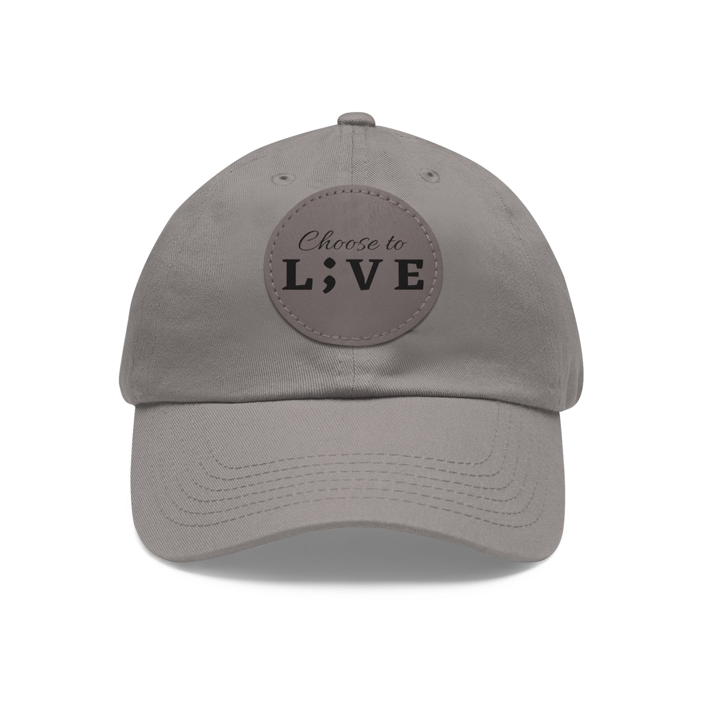 Choose to L;VE Classic Hat - Unisex Leather Patch Cap for Everyday Wear