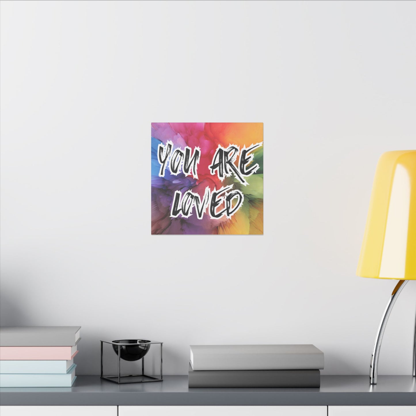 Canvas Print, You Are Loved Mental Health Awareness, Wall Art Decor, Inspirational Quote Gift, Supportive Home Decor,