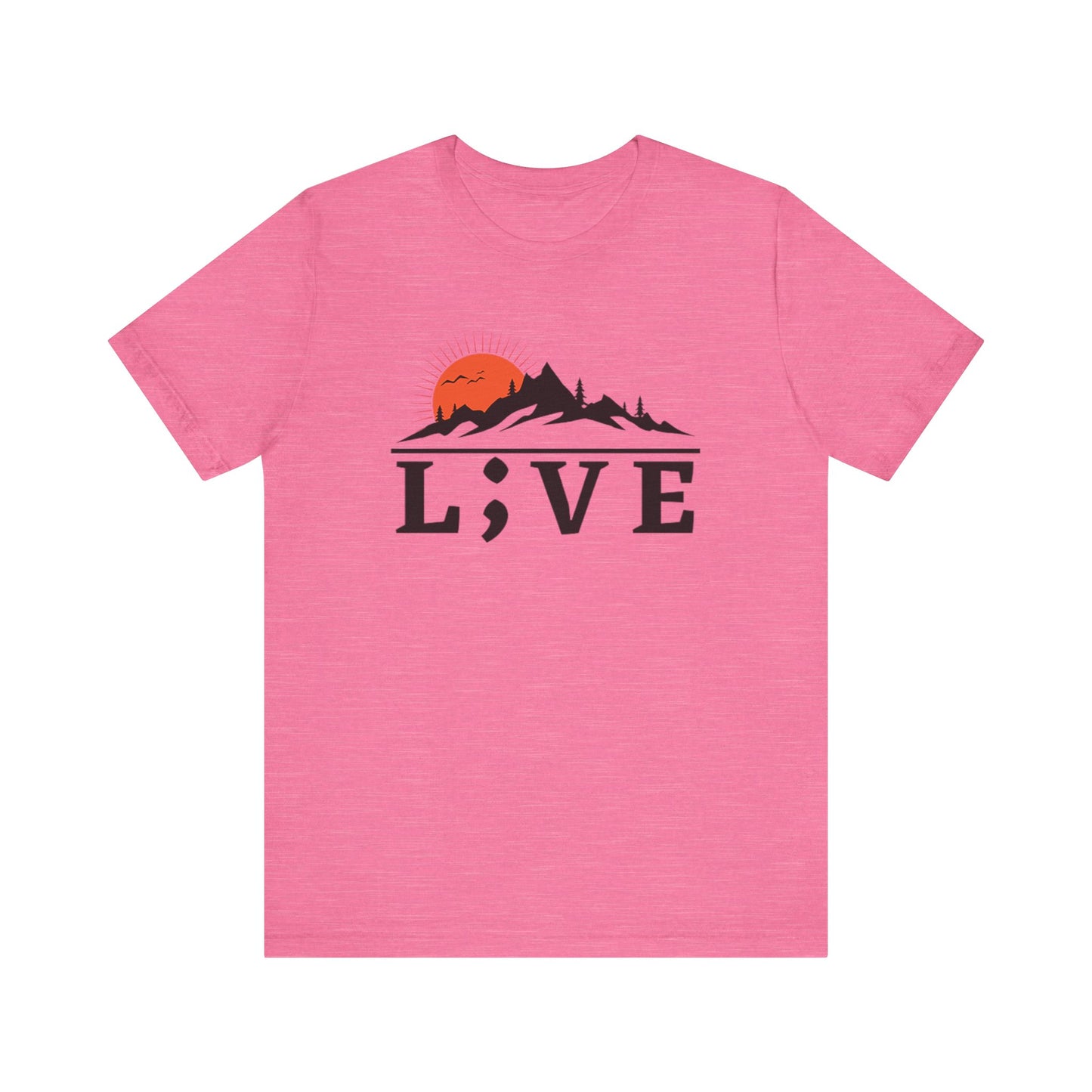 Sunrise Mountains L;VE Unisex Tee - Suicide Prevention Awareness