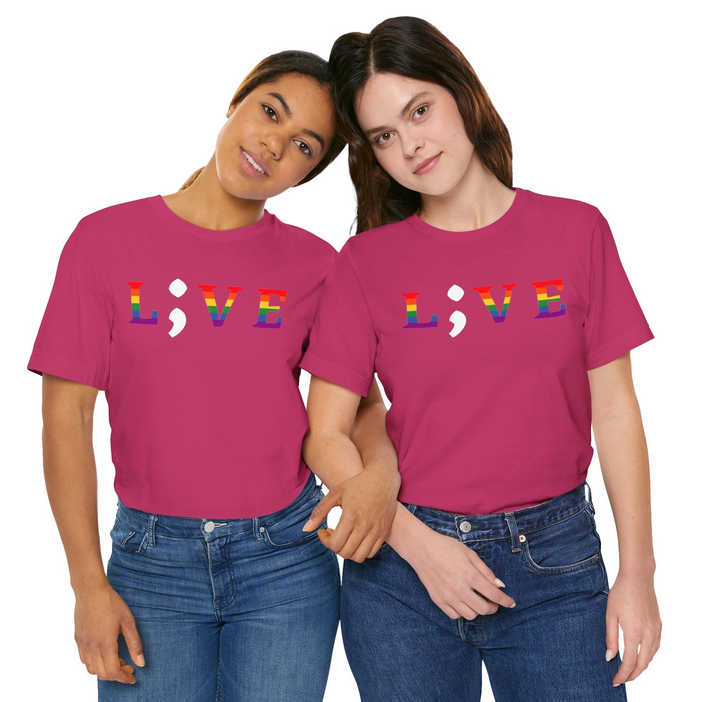 Unisex Jersey Short Sleeve Shirt | LGBTQ+ Apparel | L;VE for Suicide Prevention Awareness