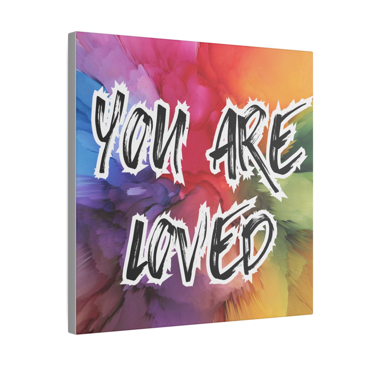 Canvas Print, You Are Loved Mental Health Awareness, Wall Art Decor, Inspirational Quote Gift, Supportive Home Decor,