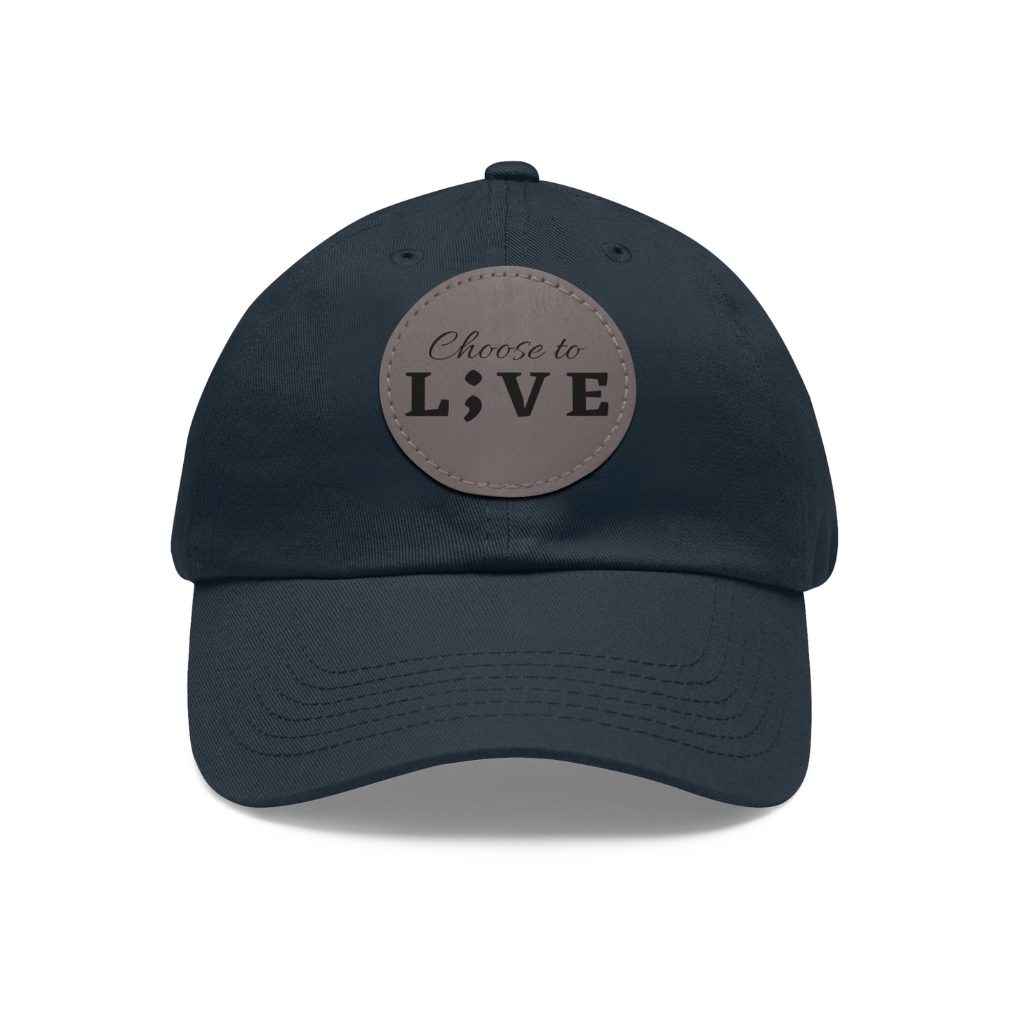 Choose to L;VE Classic Hat - Unisex Leather Patch Cap for Everyday Wear