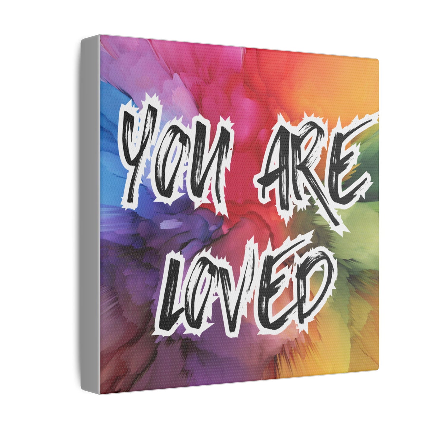 Canvas Print, You Are Loved Mental Health Awareness, Wall Art Decor, Inspirational Quote Gift, Supportive Home Decor,