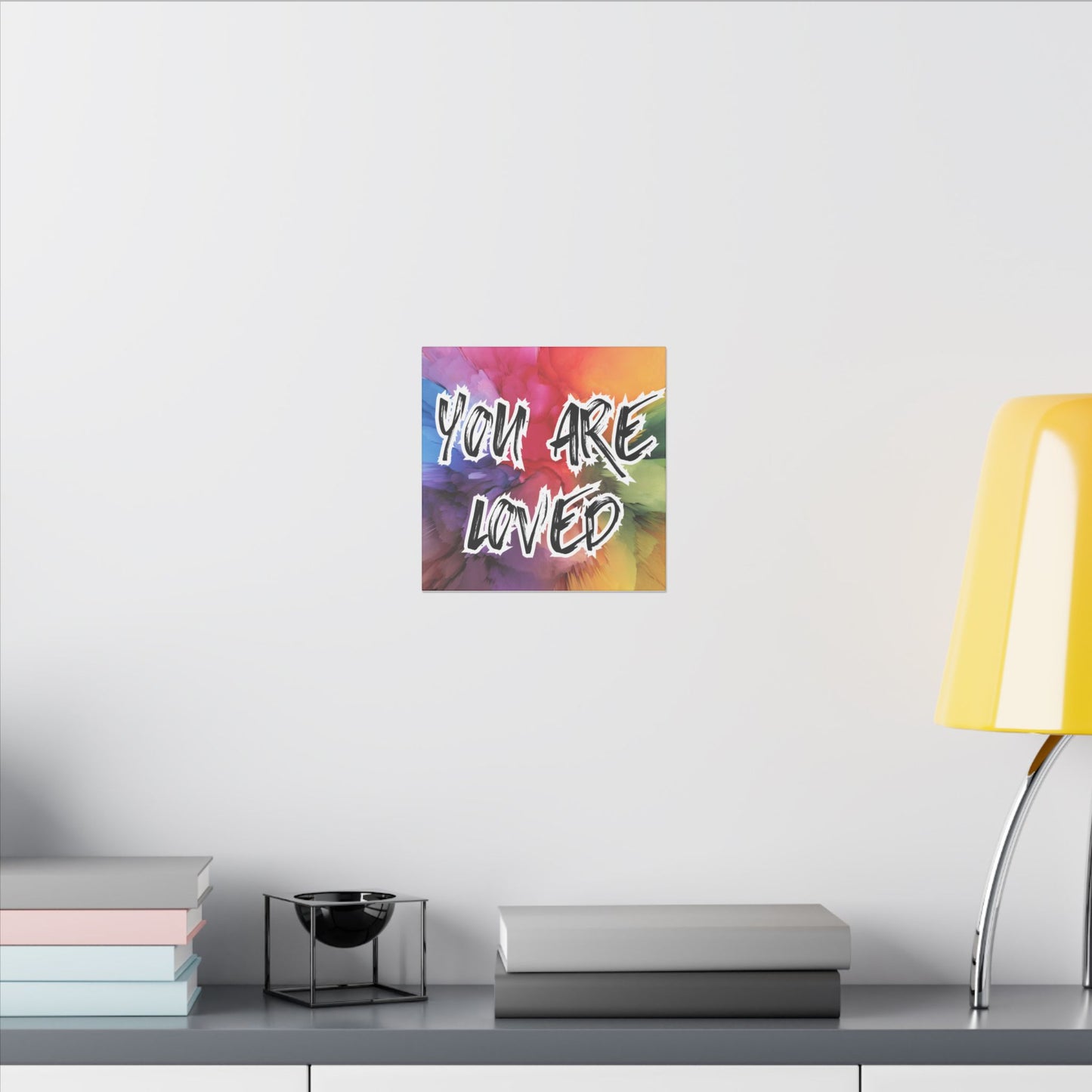 Canvas Print, You Are Loved Mental Health Awareness, Wall Art Decor, Inspirational Quote Gift, Supportive Home Decor,