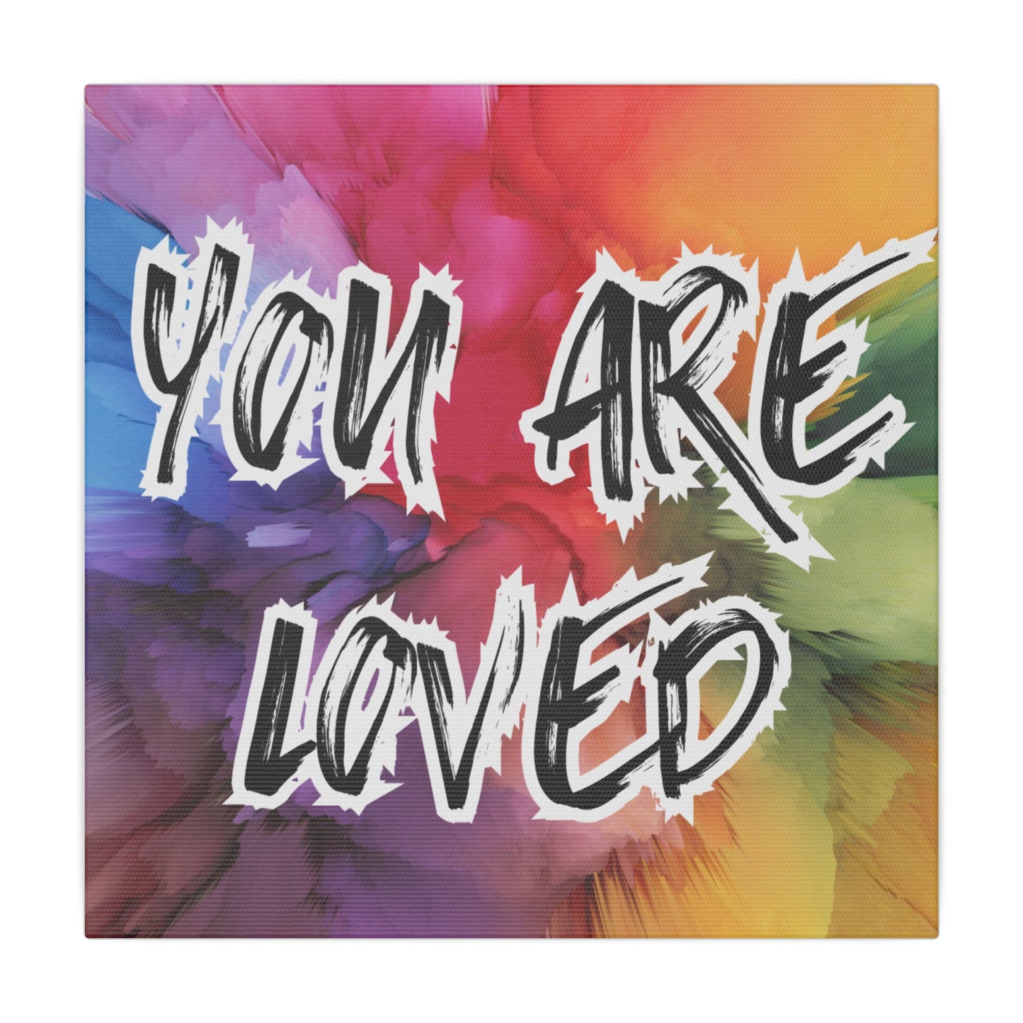 Canvas Print, You Are Loved Mental Health Awareness, Wall Art Decor, Inspirational Quote Gift, Supportive Home Decor,