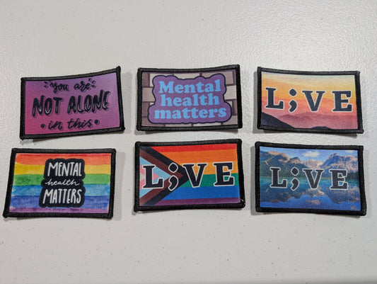 Mental Health Awareness Iron-On Patches